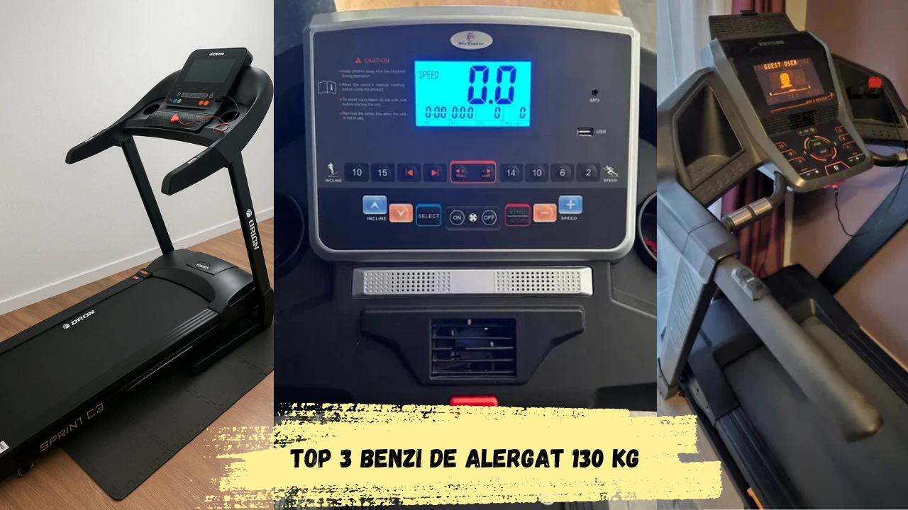 top 3 benzi de alergat 130 kg - cum o alegi?